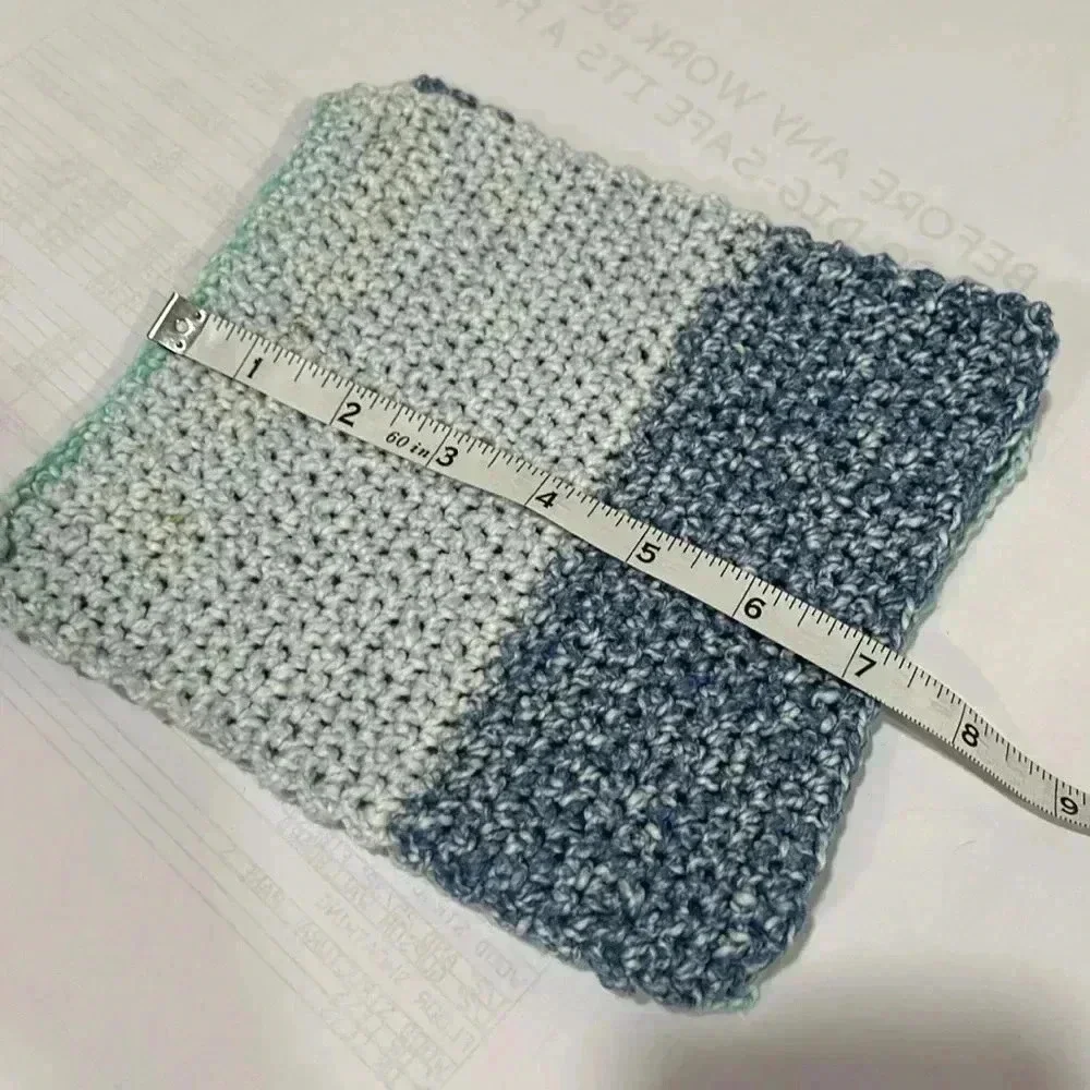 Hand Crocheted Washcloth/Dishcloth - Set of 3